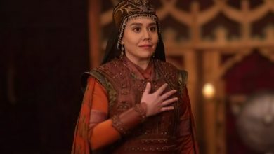 Begum Hatun in Kuruluş Osman discussing plans, adding tension to Osman Bey’s life.