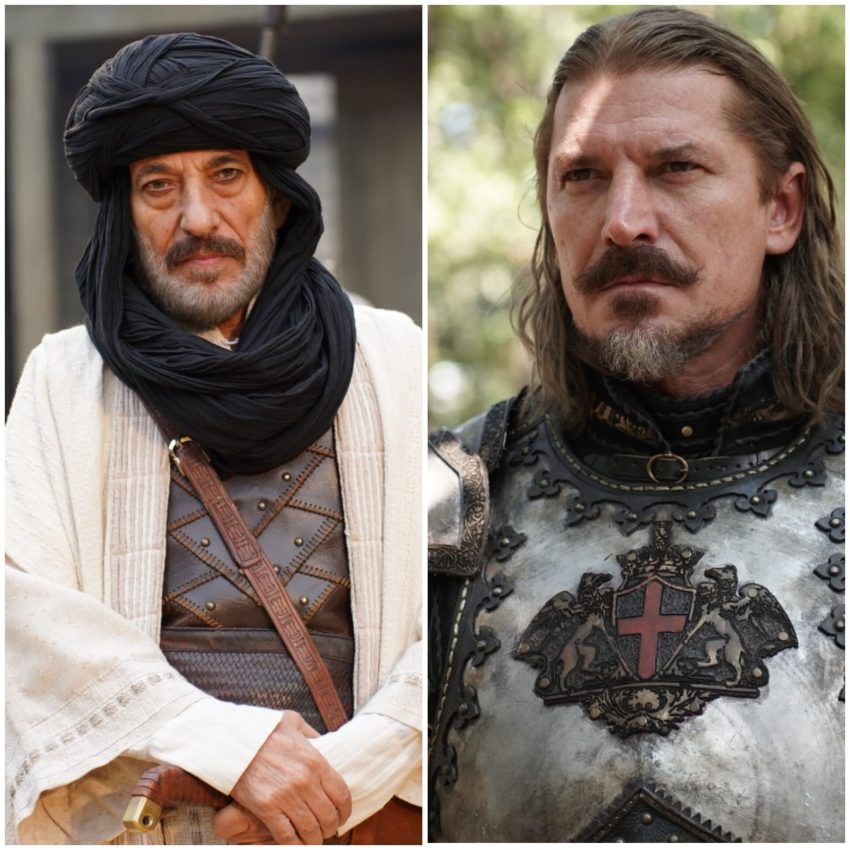 Ghassan Massoud and Luka Peros in "Mehmed: Sultan of Conquests", portraying historical characters from the Ottoman Empire and Byzantine Empire.