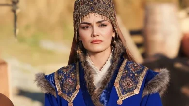 Scene from the Kuruluş Osman Episode 168 trailer showing Gonca’s emotional confrontation with Holofira, highlighting the tension and turmoil in her character as she grapples with grief and conflict.