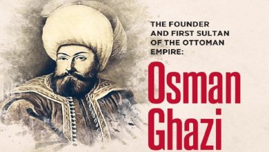 Osman Bey, the founder of the Ottoman Empire, portrayed in traditional Ottoman attire.