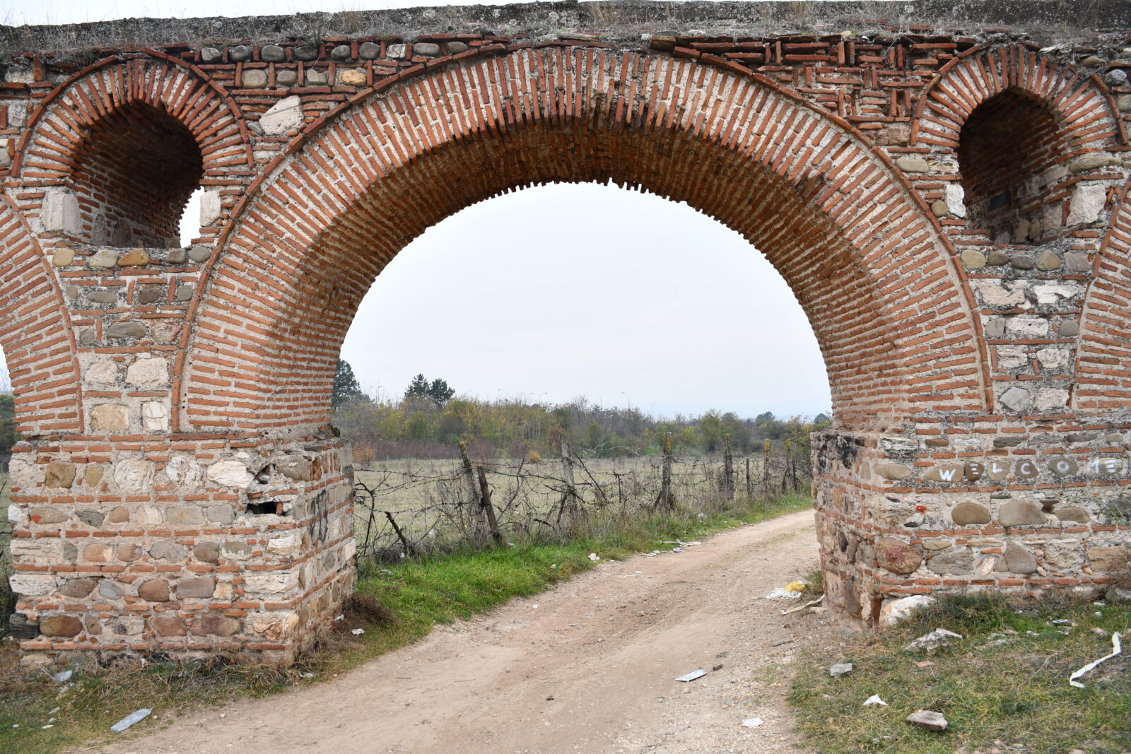 Historic Skopje Aqueduct awaits restoration to its former glory