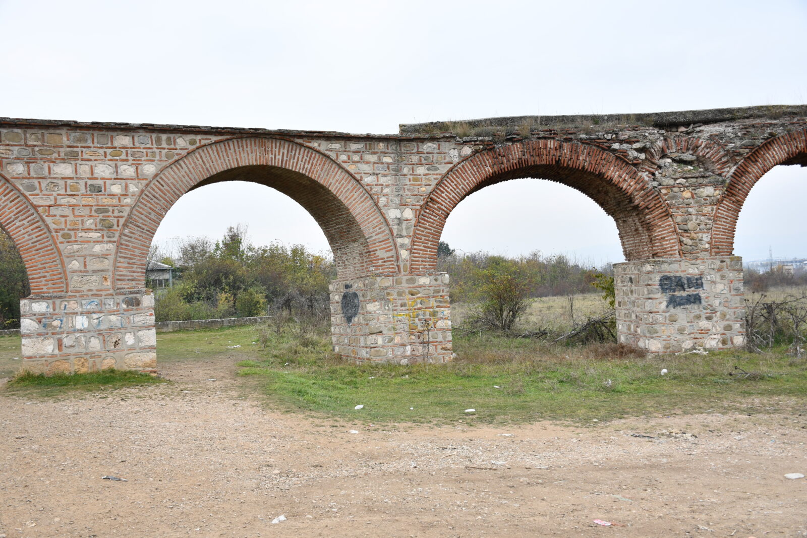 Historic Skopje Aqueduct awaits restoration to its former glory