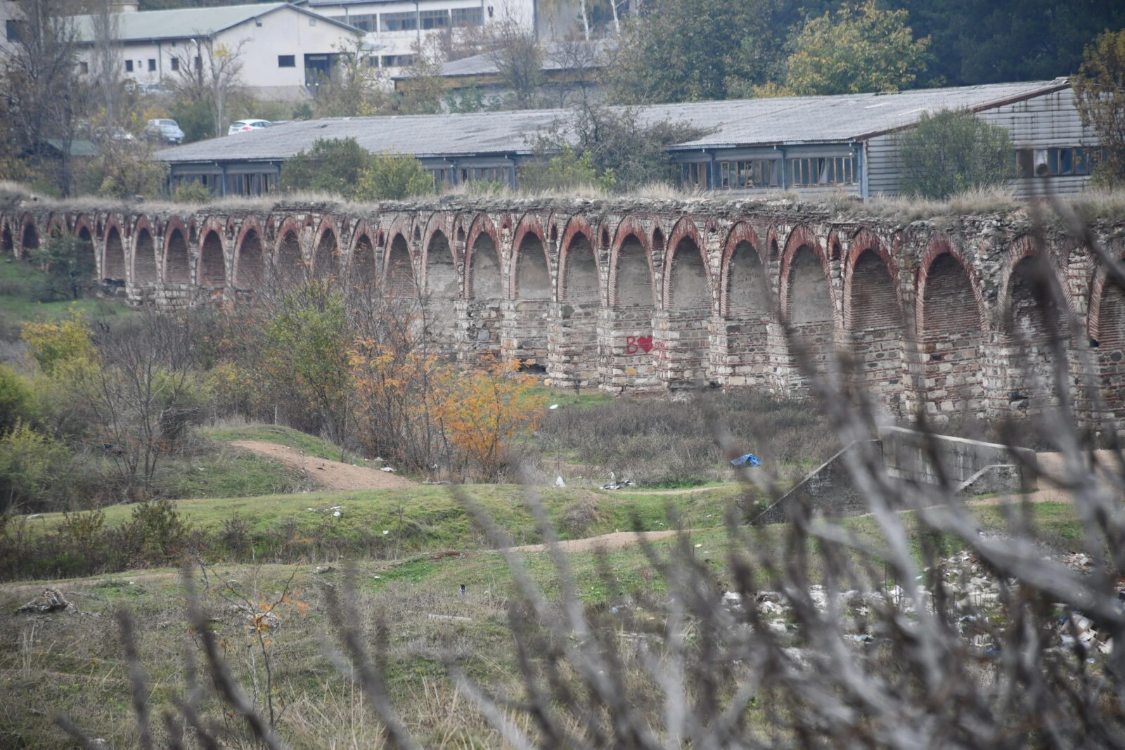 Historic Skopje Aqueduct awaits restoration to its former glory