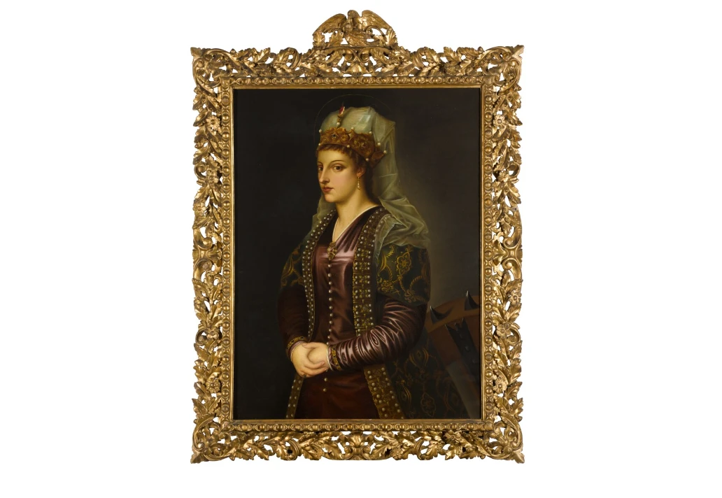 A portrait of Roxelana or Hurrem Sultan, Italy, 19th century. (Photo via Sothebys)