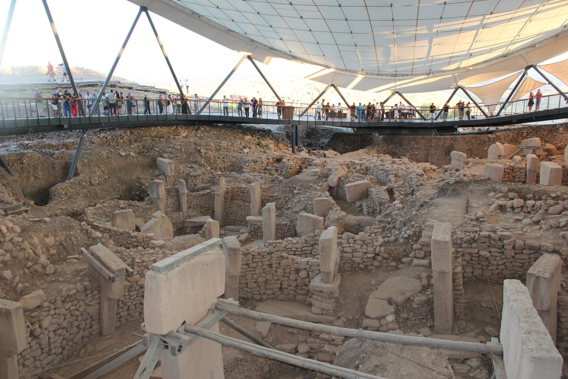 Göbeklitepe is an ancient temple more than 12,000 years old. (DHA Photo)