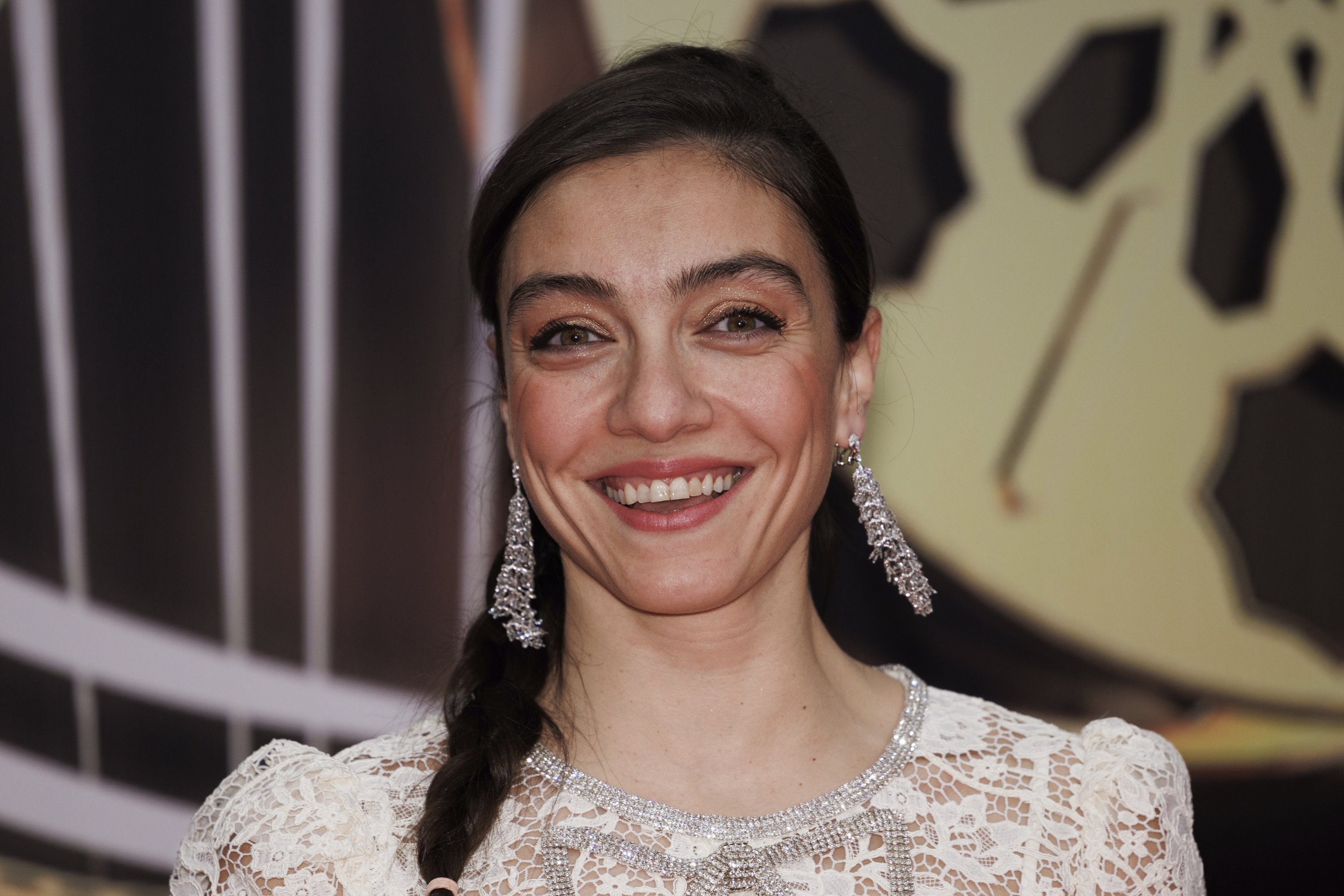 Merve Dizdar attends the 20th Marrakech International Film Festival, Morocco, Nov. 25, 2023. (AP Photo)