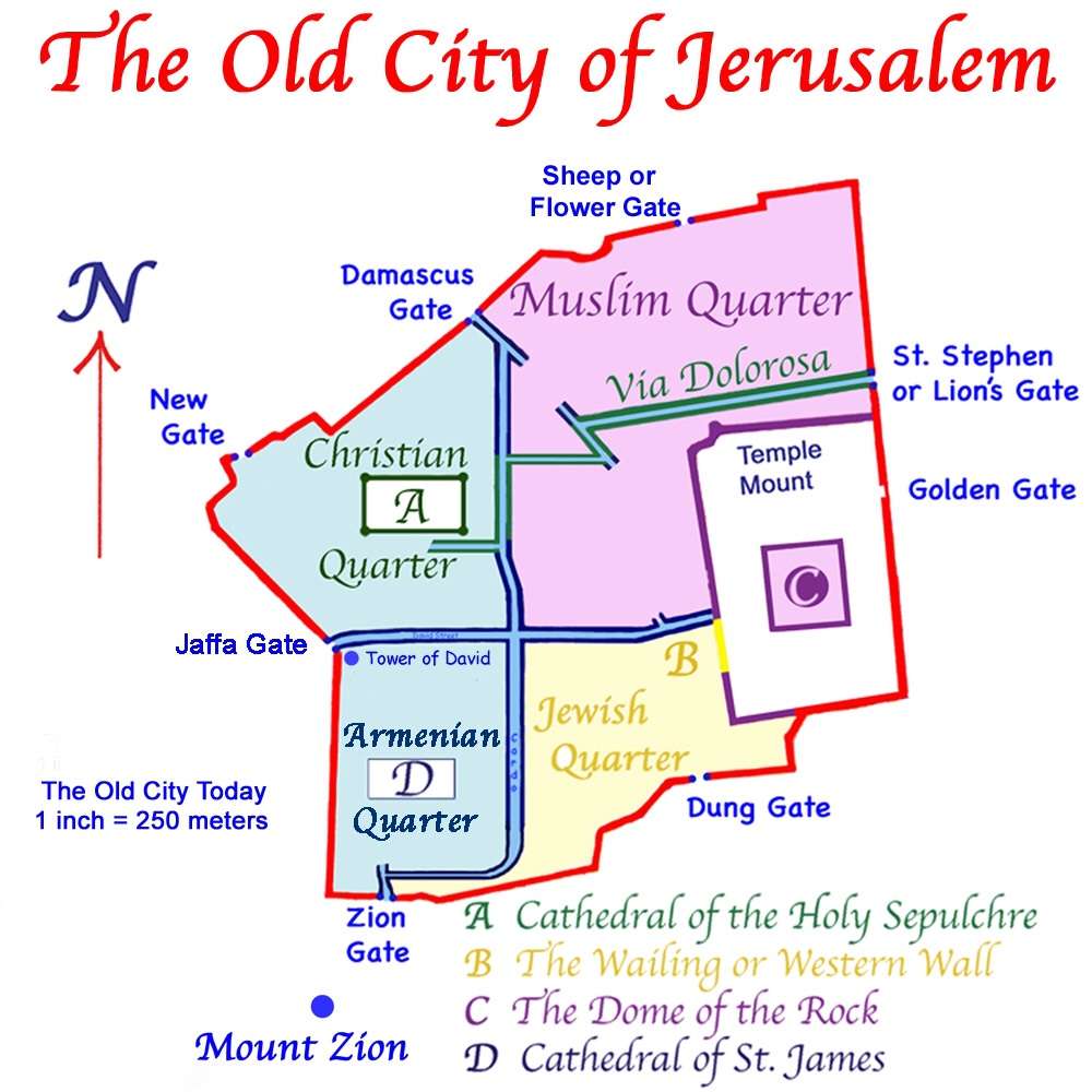 Map of Jerusalem