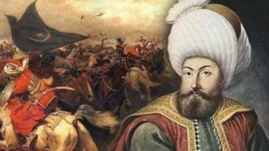 Illustration of Osman’s dream — a great tree rising from his chest and covering the world